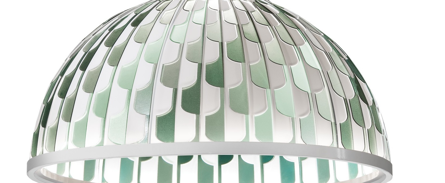 banner-image Suspension dome m vert led 2700k 1600lm o55cm h30cm slamp normal