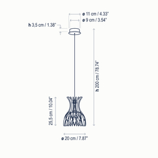 Domita s 20 benedetta tagliabue suspension pendant light  bover 25802200114  design signed nedgis 129740 thumb