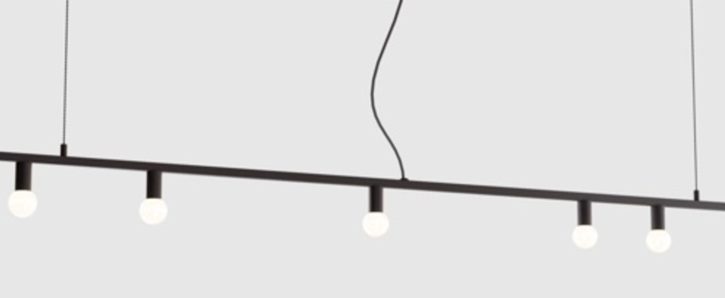 Suspension dot line noir l183cm h13cm lambert fils normal