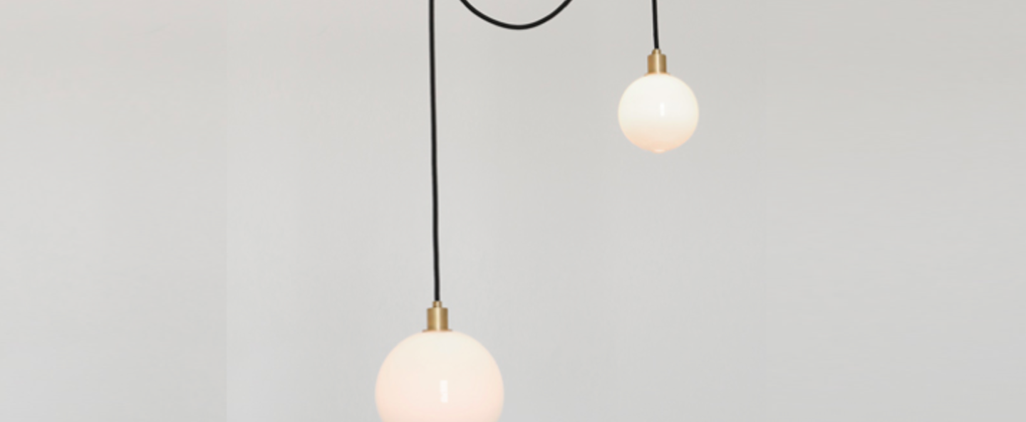 banner-image Suspension drap 1 laiton lcm h30cm sklo studio normal