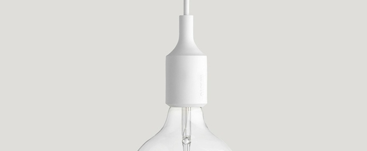 Suspension e27 blanc led h23cm o12 5cm muuto normal