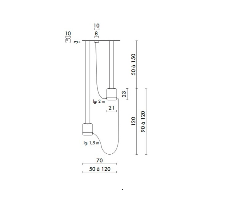 Eau de lumiere kristian gavoille designheure s2pcedlm luminaire lighting design signed 23980 product