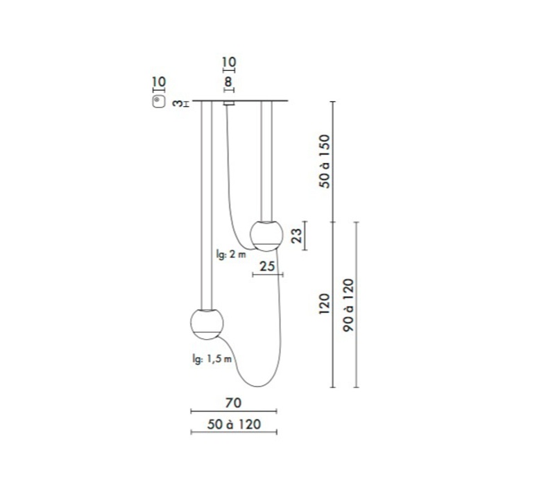 Eau de lumiere kristian gavoille designheure s2predlm luminaire lighting design signed 23988 product