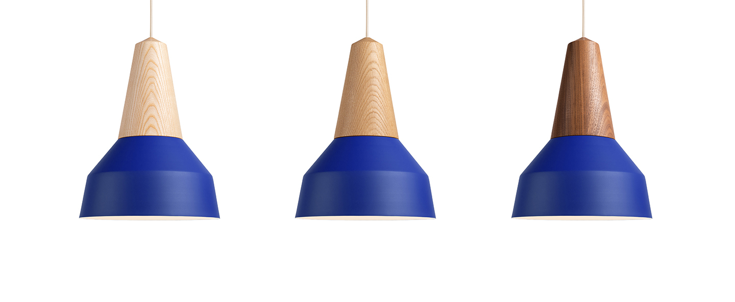 banner-image Suspension eikon basic chene et bleu veritable o26cm h35cm schneid normal