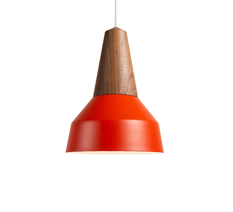 Eikon basic julia mulling et niklas jessen suspension pendant light  schneid eikon basic walnut poppy red white canopy  design signed nedgis 106604 product