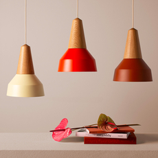 Eikon basic julia mulling et niklas jessen suspension pendant light  schneid eikon basic walnut poppy red white canopy  design signed nedgis 166675 thumb