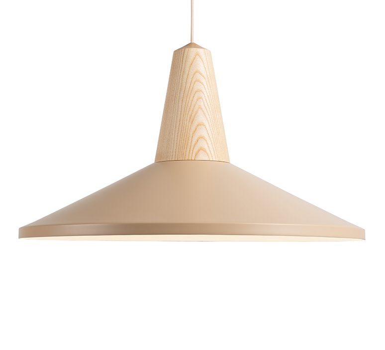 Eikon shell julia mulling et niklas jessen suspension pendant light  schneid eikon shell ash wheat white canopy  design signed nedgis 106545 product