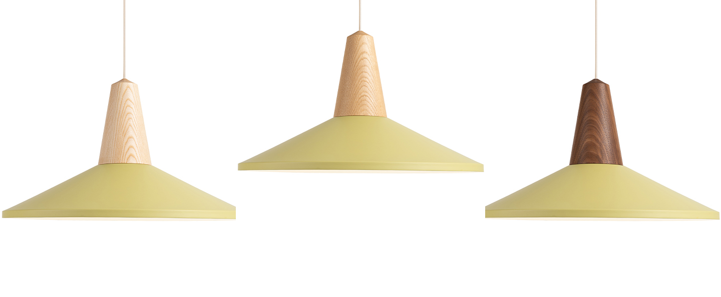 banner-image Suspension eikon shell frene et olive o54cm h32cm schneid normal