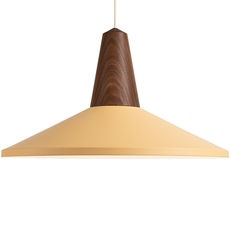 Eikon shell julia mulling et niklas jessen suspension pendant light  schneid eikon shell walnut peach sherbet white canopy  design signed nedgis 106573 thumb