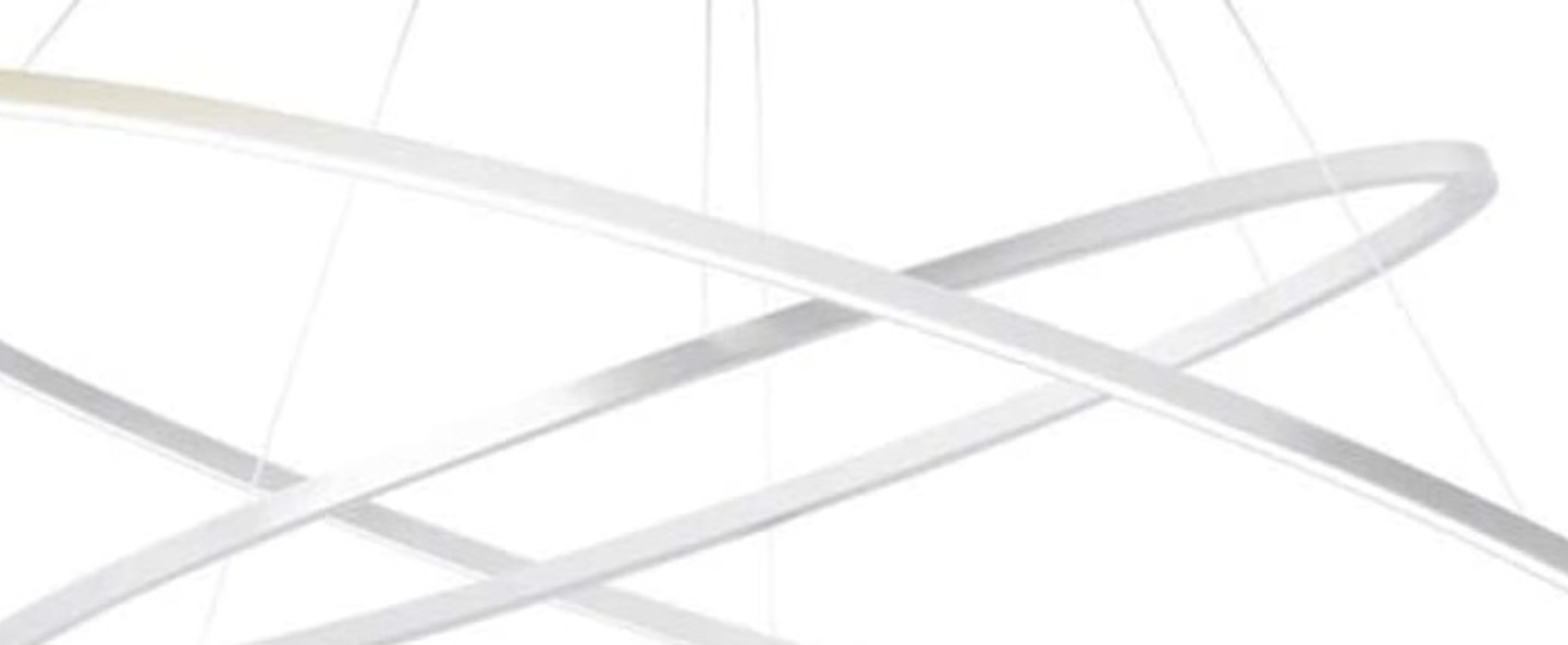 Suspension ellisse double blanc led 2700k 4675lm o135cm h70cm nemo lighting normal