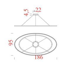 Ellisse double mega federico palazzari suspension pendant light  nemo lighting elp low 5a  design signed nedgis 69115 thumb