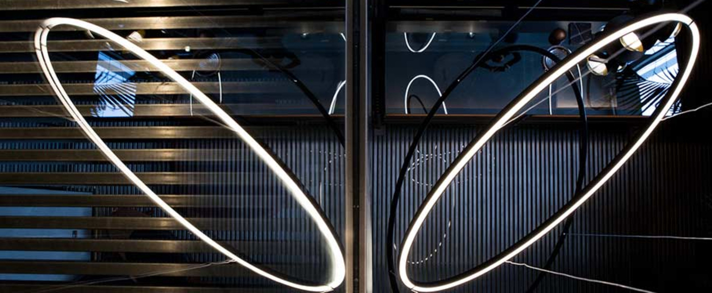 banner-image Suspension ellisse downlight or led 2700k 3450lm l135cm h70cm nemo lighting normal