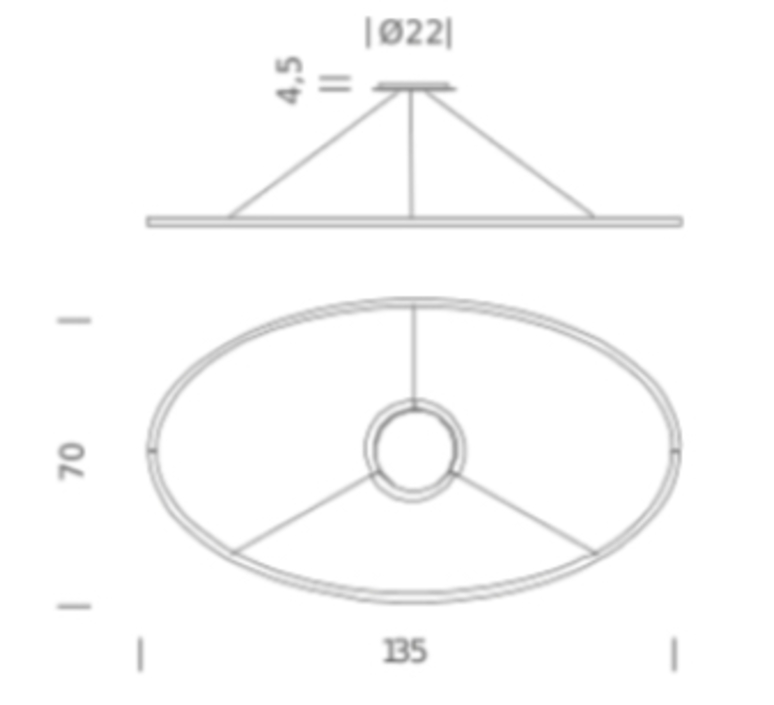 Ellisse downlight  federico palazzari suspension pendant light  nemo lighting elp lo2 54  design signed nedgis 112843 product