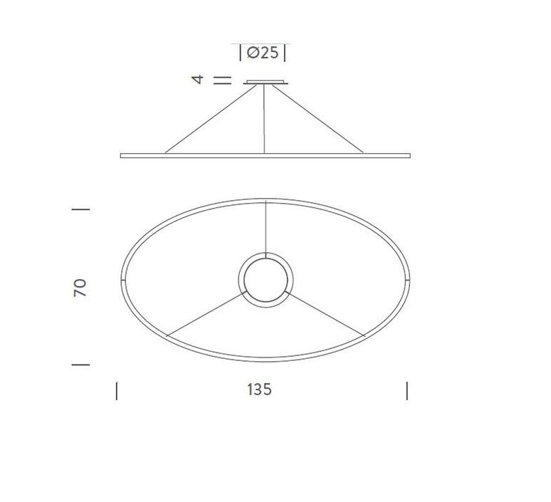 Ellisse double mega federico palazzari suspension pendant light  nemo lighting elp ln2 5a  design signed nedgis 79521 product