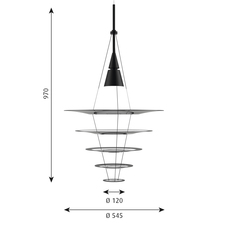 Enigma 545  suspension pendant light  louis poulsen 5741088742  design signed 58489 thumb