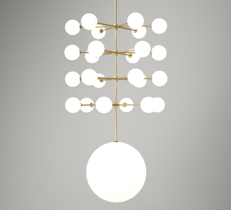 Epic 3 gwendolyn et guillane kerschbaumer suspension pendant light  areti epic 3 glass sphere laiton  design signed nedgis 64274 product