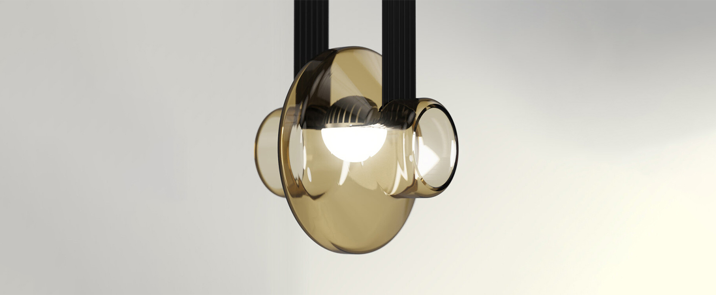 banner-image Suspension etat des lieux 1a ambre transparent et noir led 2700k 1288lm l28cm h13cm d armes normal
