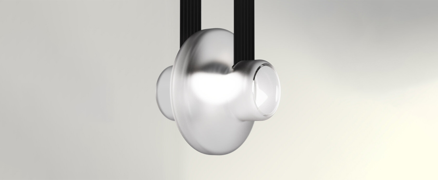 banner-image Suspension etat des lieux 1a transparent depoli et noir led 2700k 1288lm l28cm h13cm d armes normal