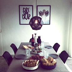 Pendant Light Etch 32 Black H27cm L32cm Tom Dixon Nedgis Lighting