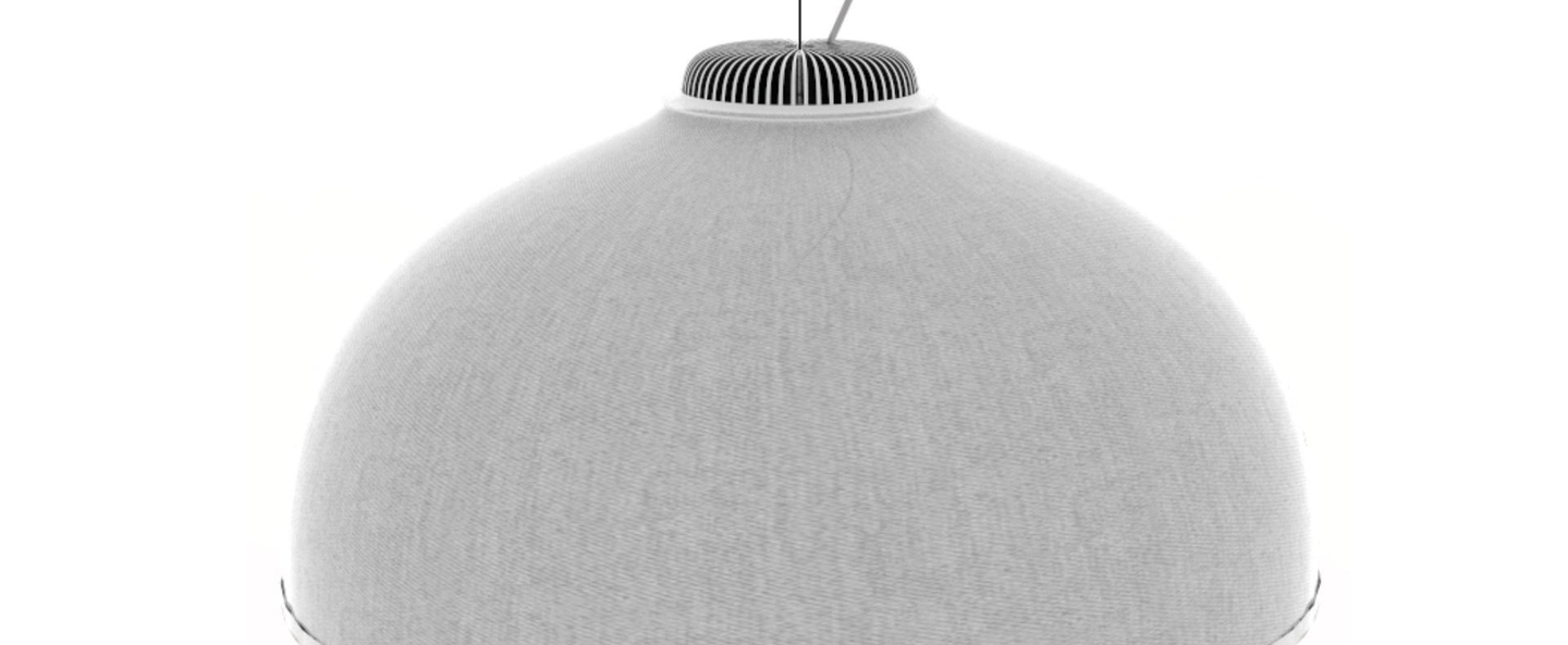 banner-image Suspension farel d96 gris clair led o80cm h40cm luceplan 1d960 1d0520 1d960c0000a3 normal