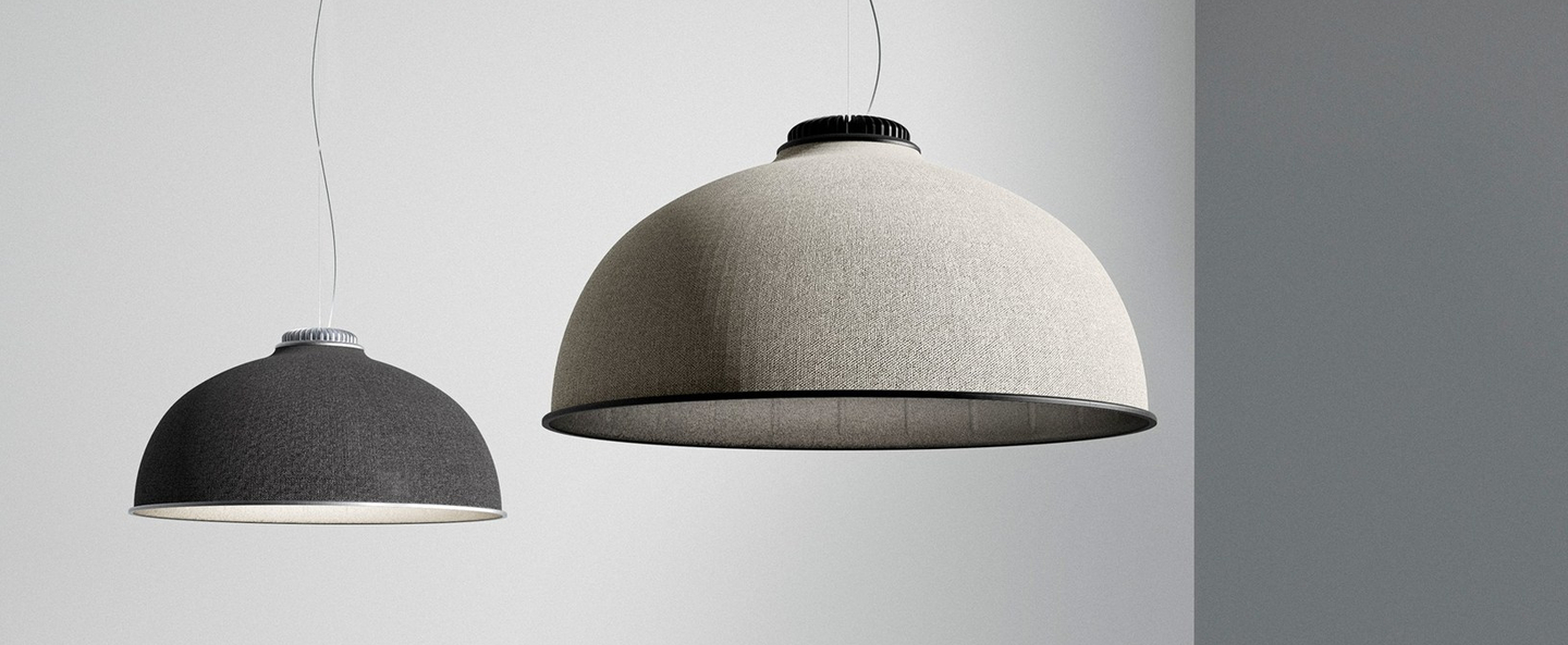 banner-image Suspension farel d96 gris clair led o80cm h40cm luceplan normal