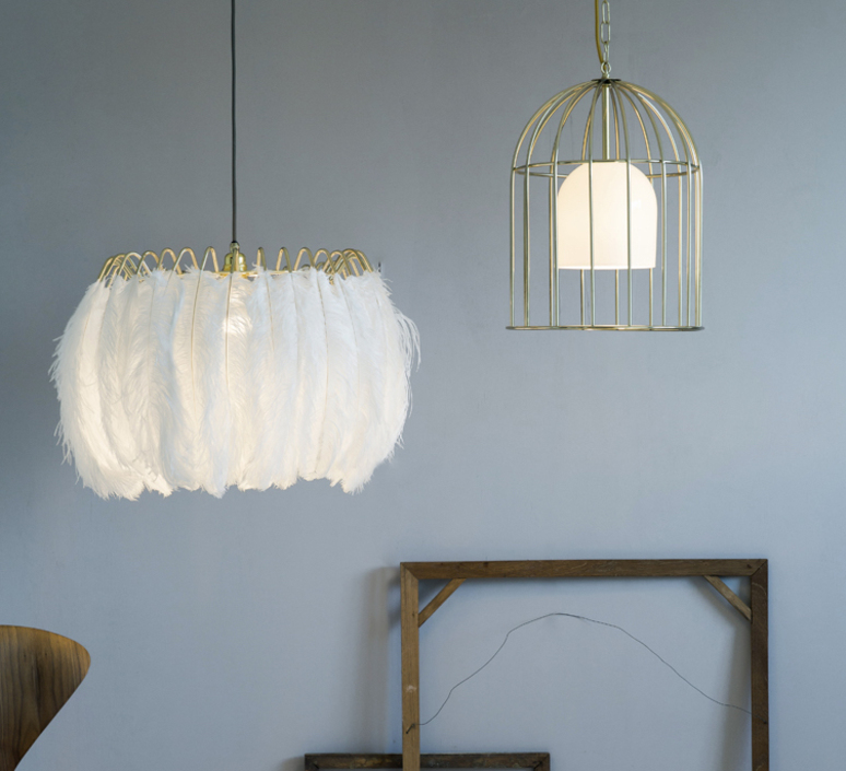 Feather brendan young vanessa battaglia suspension pendant light  mineheart lig053 w  design signed 46448 product