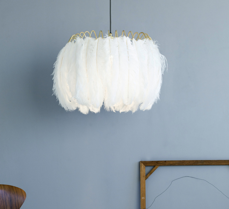 Feather brendan young vanessa battaglia suspension pendant light  mineheart lig053 w  design signed 46449 product