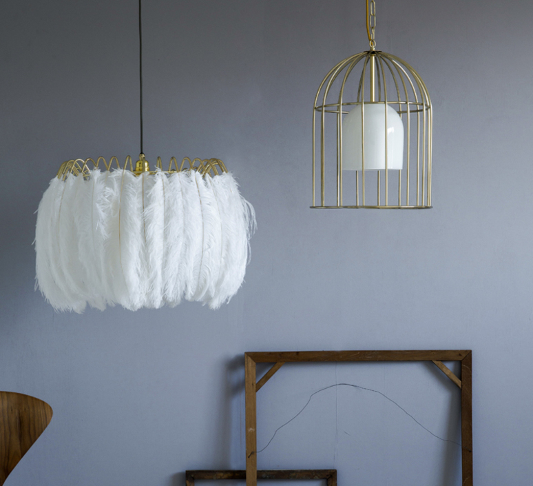 Feather brendan young vanessa battaglia suspension pendant light  mineheart lig053 w  design signed 46450 product