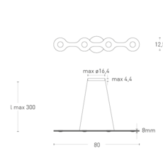 Flat triac 4 villa tosca suspension pendant light  lumen center italia fla0417227t  design signed 52655 thumb