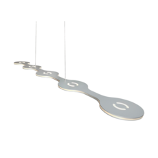 Flat triac 5 villa tosca suspension pendant light  lumen center italia fla0517227t  design signed 52670 thumb