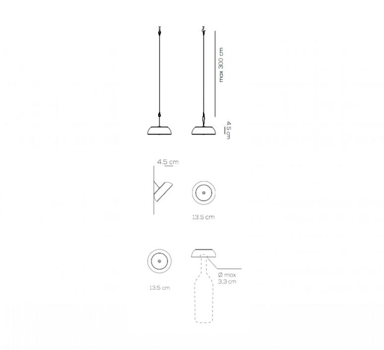 Float mario alessiani suspension pendant light  axolight spfloatxneneled  design signed nedgis 92668 product