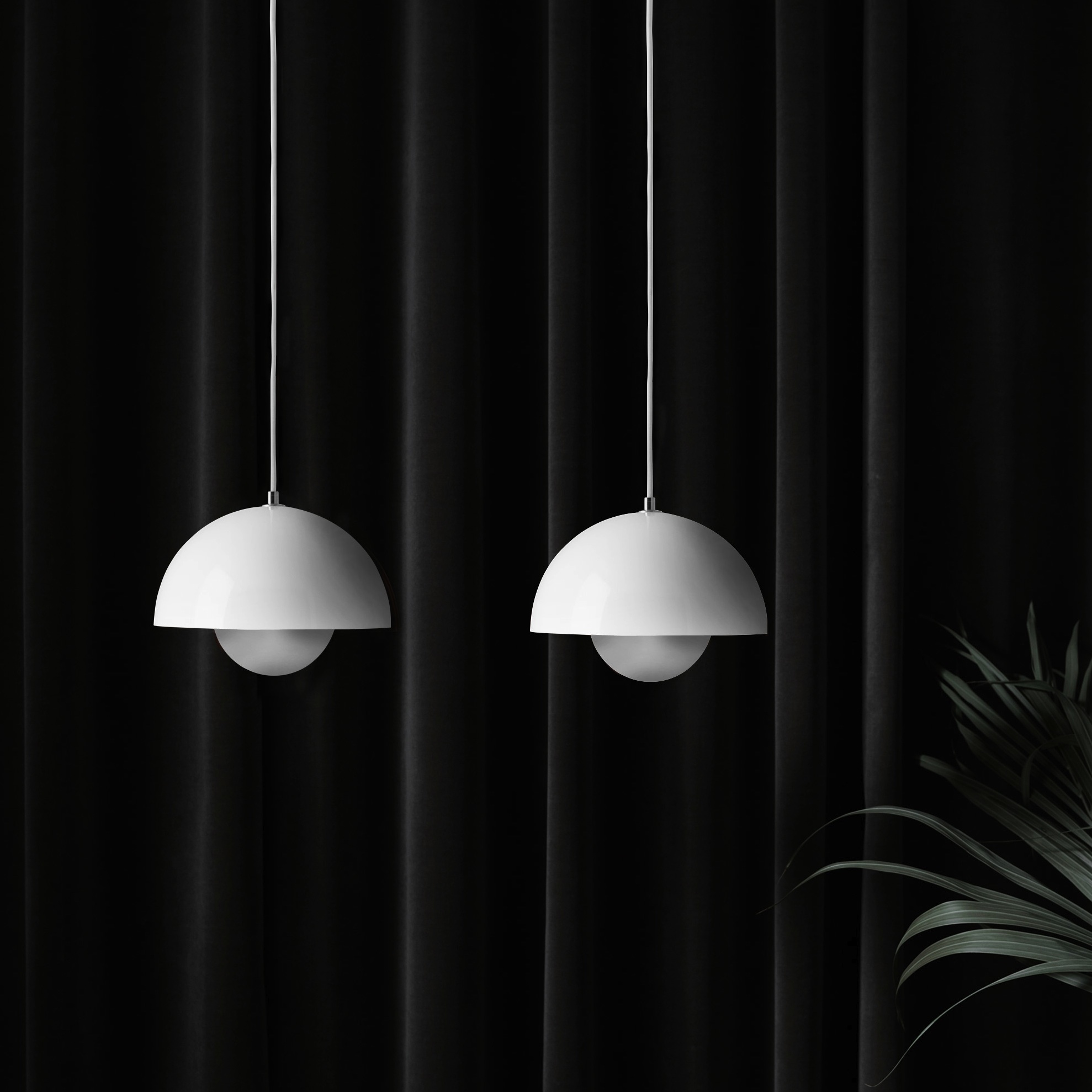 Pendant light, FlowerPot VP1, matt white, Ø23cm