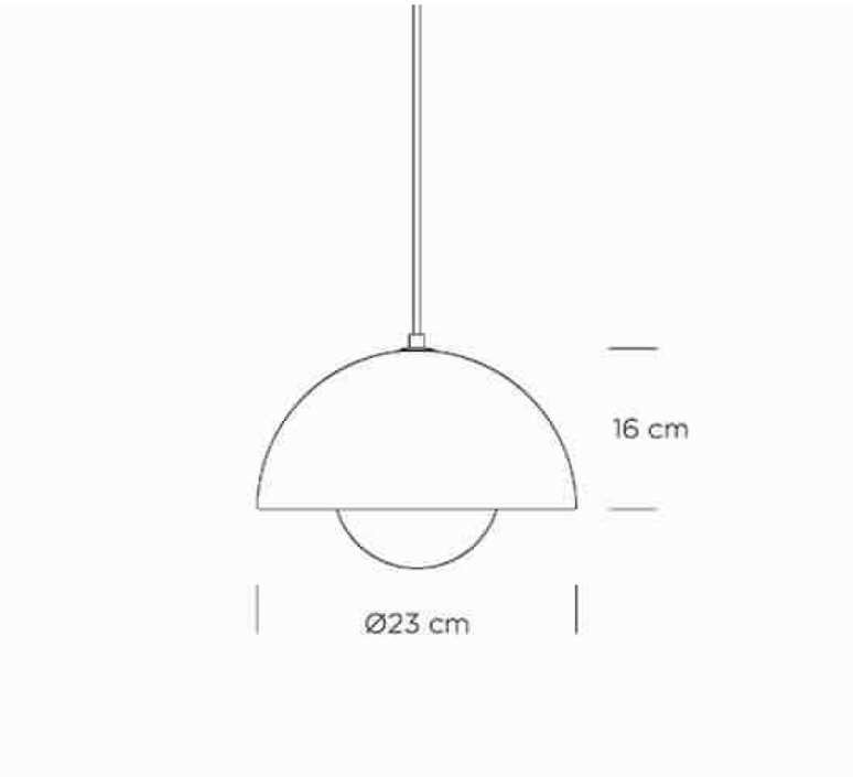 Flowerpot vp1 verne panton andtradition 20708901 luminaire lighting design signed 28735 product