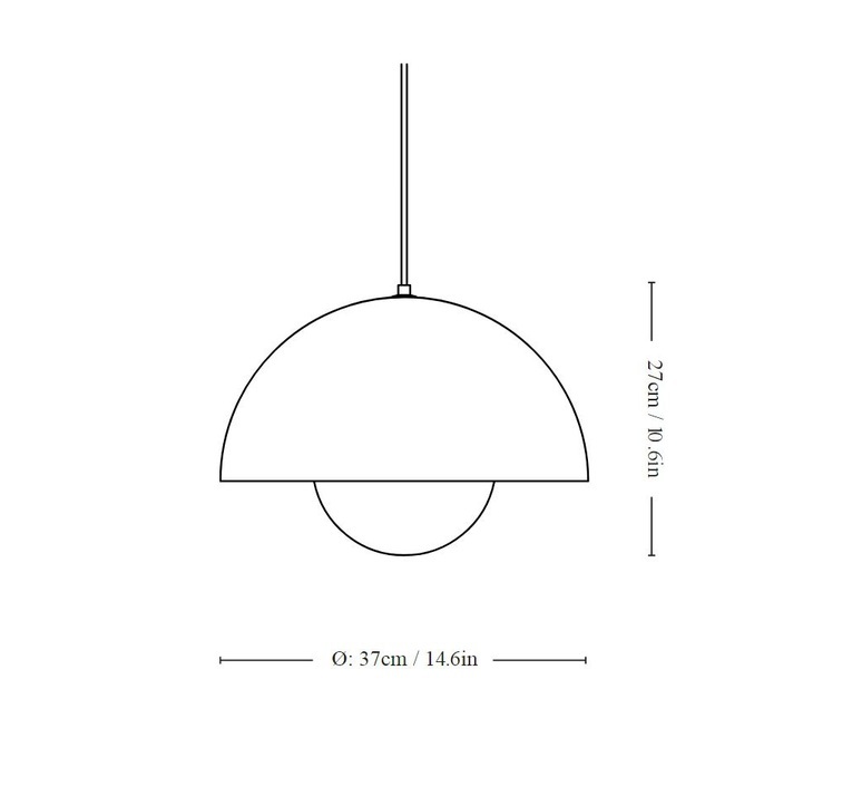 Flowerpot vp1 verne panton andtradition 20704301 luminaire lighting design signed 87906 product