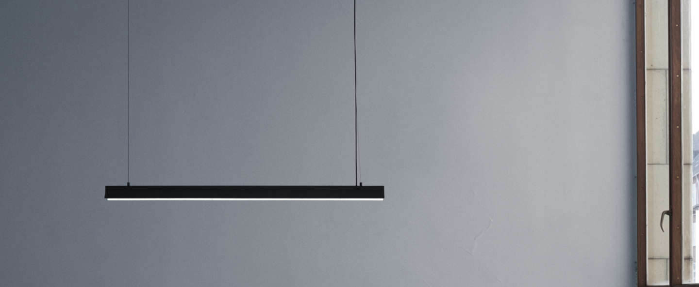 Suspension fornell noir led l120cm h6cm andtradition normal