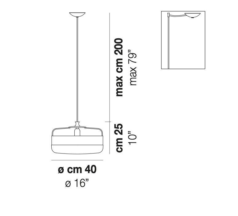 Futura sp g  suspension pendant light  vistosi futura sp g fuma ne  design signed nedgis 149020 product