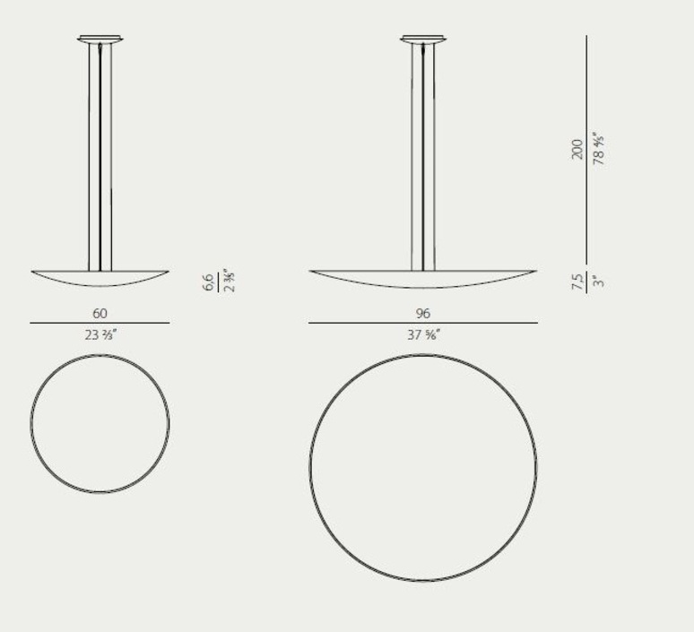 Gong studio tecnico panzeri suspension pendant light  panzeri l09321 100 0102  design signed nedgis 108249 product