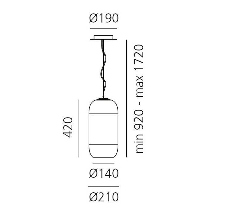 Gople bjarke ingels group suspension pendant light  artemide 1405010a  design signed 60678 product