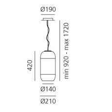 Gople bjarke ingels group suspension pendant light  artemide 1405010a  design signed 60678 thumb