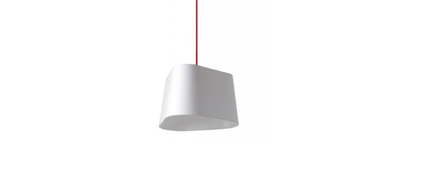 Suspension grand nuage blanc fil rouge h200cm designheure normal