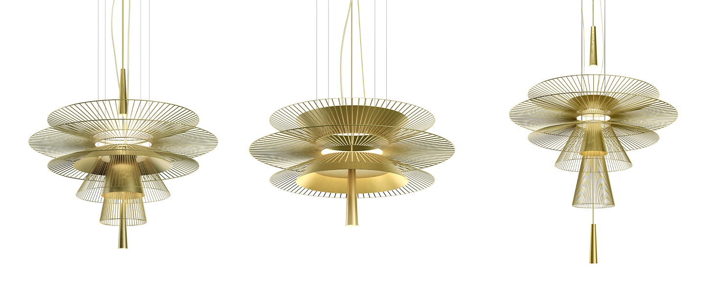 banner-image Suspension gravity 2 champagne tout type d ampoule 3000k 2040lm ocm hcm forestier normal