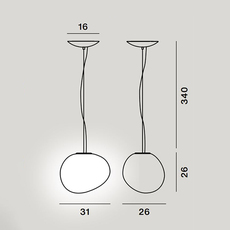 Gregg media e27 ludovica roberto palomba suspension pendant light  foscarini 168007e 10  design signed nedgis 115996 thumb