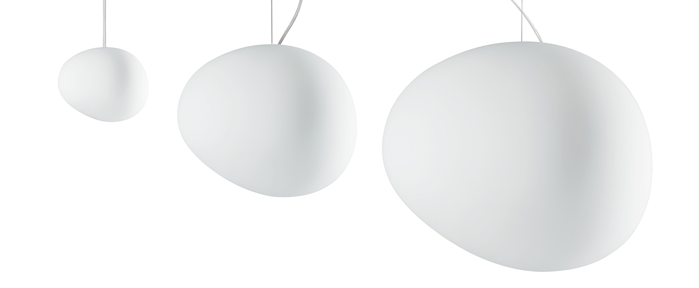 Suspension gregg media variable blanc led 2700k 2581lm l31cm h26cm foscarini normal