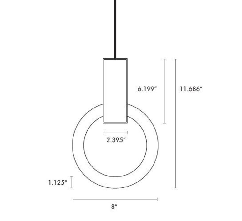 Halo 8 matthew mccormick suspension pendant light  studio matthew mccormick h pb brb  design signed 53231 product