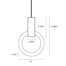 Halo 8 matthew mccormick suspension pendant light  studio matthew mccormick h pb brb  design signed 53231 thumb