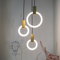 Halo c3 round mixed matthew mccormick suspension pendant light  studio matthew mccormick h c3rd m brb  design signed 53242 thumb