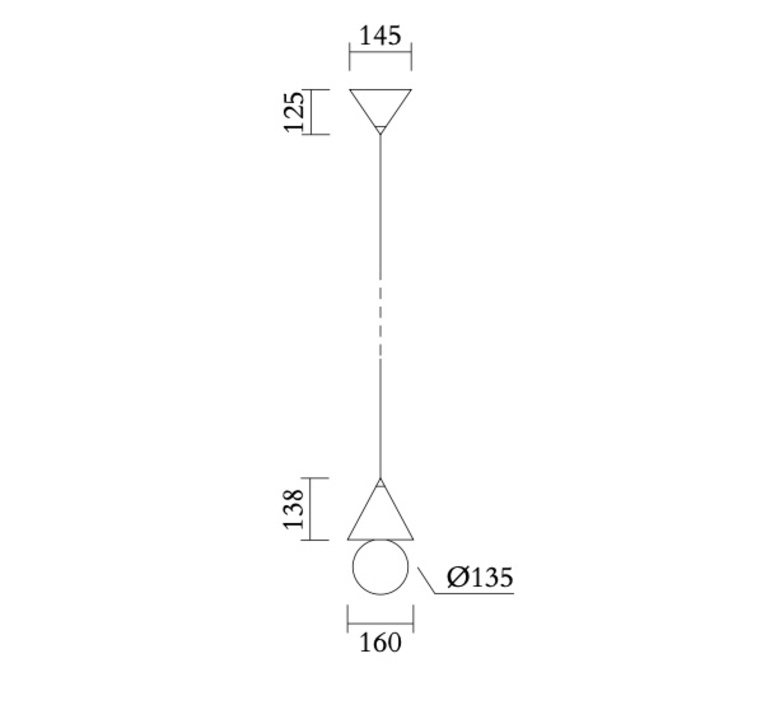 Harlequin 459 cone down gwendolyn et guillane kerschbaumer suspension pendant light  atelier areti 459ol p01 me01  design signed nedgis 150555 product