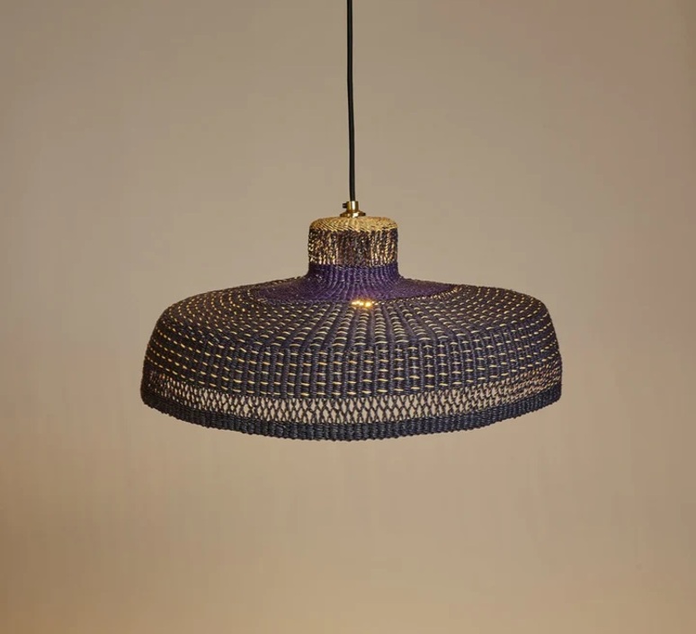 Hatter dash sara efia reddin suspension pendant light  golden editions hatter dash natural blue  design signed nedgis 176507 product