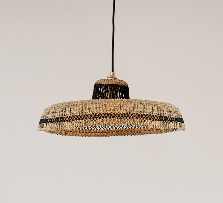 Hatter sara efia reddin suspension pendant light  golden editions hatter44cm natural  design signed nedgis 103951 product