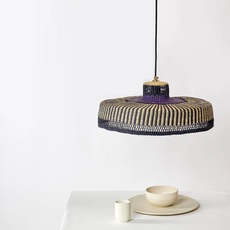 Hatter stripe sara efia reddin suspension pendant light  golden editions hatter stripe natural blue  design signed nedgis 176501 thumb